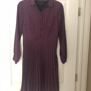 Banana Republic Pleated Shirt Dress